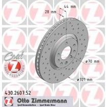 Σετ Δισκόπλακες εμπρός ZIMMERMANN 430260752