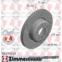 Σετ Δισκόπλακες εμπρός ZIMMERMANN 150293520