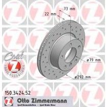 Σετ Δισκόπλακες εμπρός ZIMMERMANN 150342452