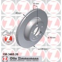 Σετ Δισκόπλακες εμπρός ZIMMERMANN 150346520
