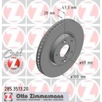 Σετ Δισκόπλακες εμπρός ZIMMERMANN 285351320