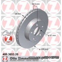 Σετ Δισκόπλακες εμπρός ZIMMERMANN 400365320