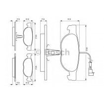 Σετ Τακάκια εμπρός BOSCH 0986424246