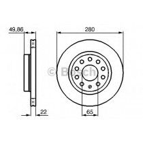 Σετ Δισκόπλακες εμπρός BOSCH 0986479098