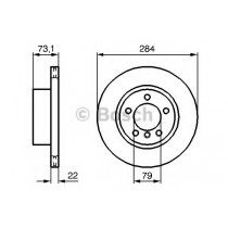 Σετ Δισκόπλακες εμπρός BOSCH 0986479213