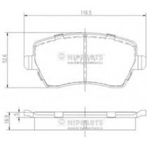 Σετ Τακάκια εμπρός NIPPARTS J3601085