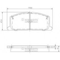 Σετ Τακάκια εμπρός NIPPARTS J3602035