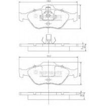 Σετ Τακάκια εμπρός NIPPARTS J3603065