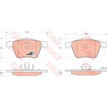 Σετ Τακάκια εμπρός TRW GDB1565