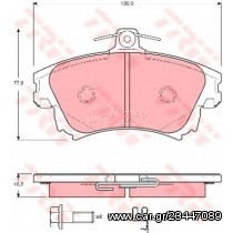 Σετ Τακάκια εμπρός TRW GDB3389