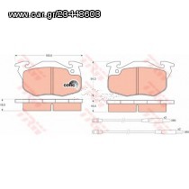 Σετ Τακάκια εμπρός VECTOR VP1033