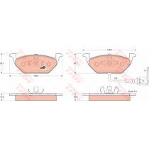 Σετ Τακάκια εμπρός VECTOR VP1386