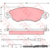 Σετ Τακάκια εμπρός VECTOR VP1447