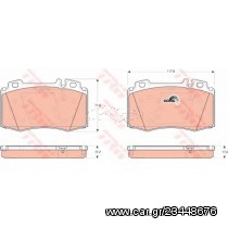 Σετ Τακάκια εμπρός VECTOR VP1454