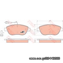 Σετ Τακάκια εμπρός VECTOR VP1483