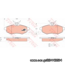 Σετ Τακάκια εμπρός VECTOR VP1495
