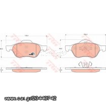 Σετ Τακάκια εμπρός VECTOR VP1687