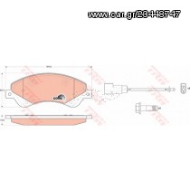 Σετ Τακάκια εμπρός VECTOR VP1723