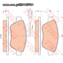 Σετ Τακάκια εμπρός VECTOR VP1842