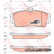 Σετ Τακάκια εμπρός VECTOR VP3168