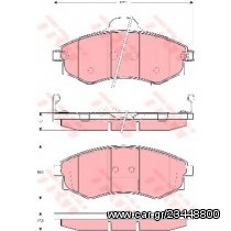 Σετ Τακάκια εμπρός VECTOR VP3256