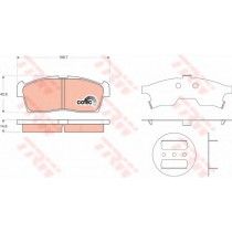 Σετ Τακάκια εμπρός VECTOR VP3411