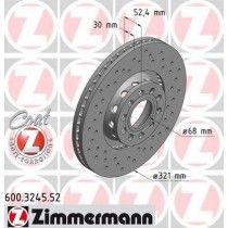 Σετ Δισκόπλακες εμπρός ZIMMERMANN 600324552