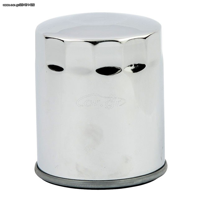 SPIN-ON OIL FILTER CHROME / BLACK