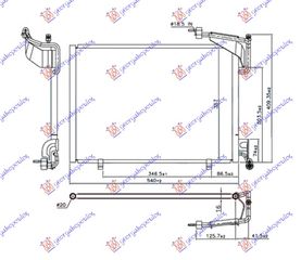 Ψυγείο A/C (Εξωτερικό) FORD FIESTA Hatchback / 3dr 2013 - 2016 1.0  ( P4JA,P4JB,P4JC,P4JD  ) (80 hp ) Βενζίνη #324006425