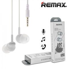 Remax RM-605 Handsfree Earphones 3.5 Mini White Ακουστικά & Μικρόφωνο Ενσύρματα Λευκά