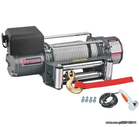 Εργάτης οχημάτων 12V, 5,6Hp 3600kg με συρματόσχοινο 29 μέτρα