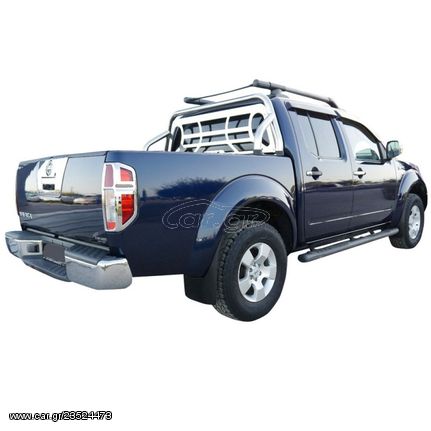 ROLL-BAR INOX ME ΕΠΙΠΕΔΗ ΑΨΙΔΑ ΙΝΟΧ RB 405 NISSAN NAVARA D40 2006+