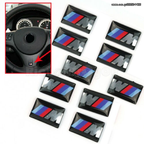 Sticker 3D Logo Bmw M Power