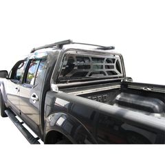 ROLL-BAR ΕΝΟΣ ΣΚΕΛΟΥΣ ΙΝΟΧ ΜΕ ΕΠΙΠΕΔΗ ΑΨΙΔΑ ΙΝΟΧ RB 406+APS 96 NISSAN NAVARA D40 2006+