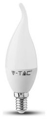 LED V-TAC Λαμπα E14 4W κερακι σχήμα φλόγας Φώς Ημέρας 4156