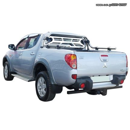 ROLL-BAR INOX ΜΕ ΕΠΙΠΕΔΗ ΑΨΙΔΑ ΙΝΟΧ RB 421 MITSUBISHI L200 TRITON 2006+