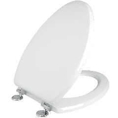 Κάλυμμα Λεκάνης WC Polyester B.T Λευκό 43-49x36cm Οπές 11-20cm Ideal Standard Capri-Cesame Erica-Fenise Elvit 0099