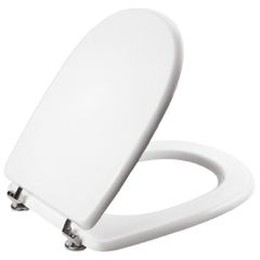 Κάλυμμα Λεκάνης W.C Βαρέως Τύπου Λευκό Polyester 45,5x37cm Οπές 14-25cm Μεταλλικά στηρίγματα Cesame Aretusa Elvit 1247