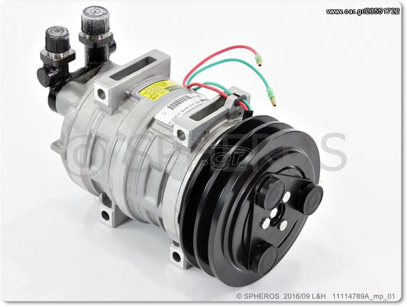 TM-21. 24V 40430256 ΚΟΜΠΡΕΣΣΕΡ THERMOKING COMPRESSOR SELTEC / Valeo TM-21 24V 2A  Minibus Mercedes Benz 815 / 818 TM21 HX OR Horizontal 24V Ø154 mm 1G B OE 3CMP402A - 3CMT309 - 834065 