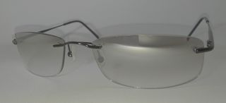 Γυαλιά ήλιου AC2047 C04 με μονόχρωμους φακούς και μαύρο μεταλλικό σκελετό (OEM)