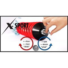 V-MAXX XSPORT ΡΥΘΜΙΖΟΜΕΝΗ ΑΝΑΡΤΗΣΗ ΚΑΘ'ΥΨΟΣ ΚΑΙ ΣΚΛΗΡΟΤΗΤΑΣ SKODA OCTAVIA (5E) 55mm ΜΕ ΑΞΟΝΑ  '13-'19.