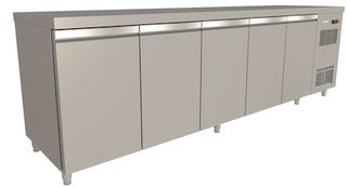 INOXWEB 24-Ψυγείο Πάγκος με 5 Πόρτες 270x60x86 