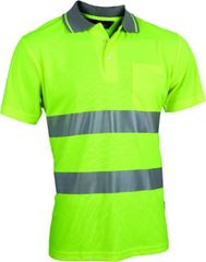 POLO T-SHIRT ΠΛΕΞΗΣ VIZWELL BIRD EYE VENICE VWPS01B ΚΙΤΡΙΝΟ 