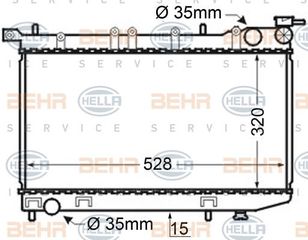 ΨΥΓΕΙΟ 1,4-1,6 +/- Α/C (52,8x32) (35/35)  για NISSAN ALMERA (N15) L/B 98-00