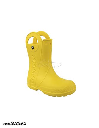 Crocs Παιδικές Γαλότσες Handle It Κίτρινες 12803-730