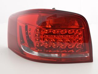 φαναρια πισω Taillights LED Audi A3 3doors (8P) Yr. 2010-2012 red/clear κοκκινα WWW.EAUTOSHOP.GR 