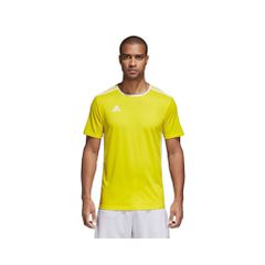 Adidas Entrada 18 Αθλητικό Ανδρικό T-shirt Κίτρινο με Λογότυπο CD8390
