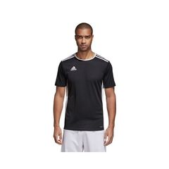 Adidas Entrada 18 Jersey Ανδρικό Αθλητικό T-shirt Κοντομάνικο Μαύρο CF1035