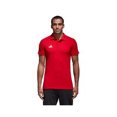 Adidas Condivo 18 Ανδρικό T-shirt Polo Κόκκινο CF4376