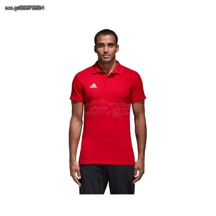 Adidas Condivo 18 Ανδρικό T-shirt Polo Κόκκινο CF4376